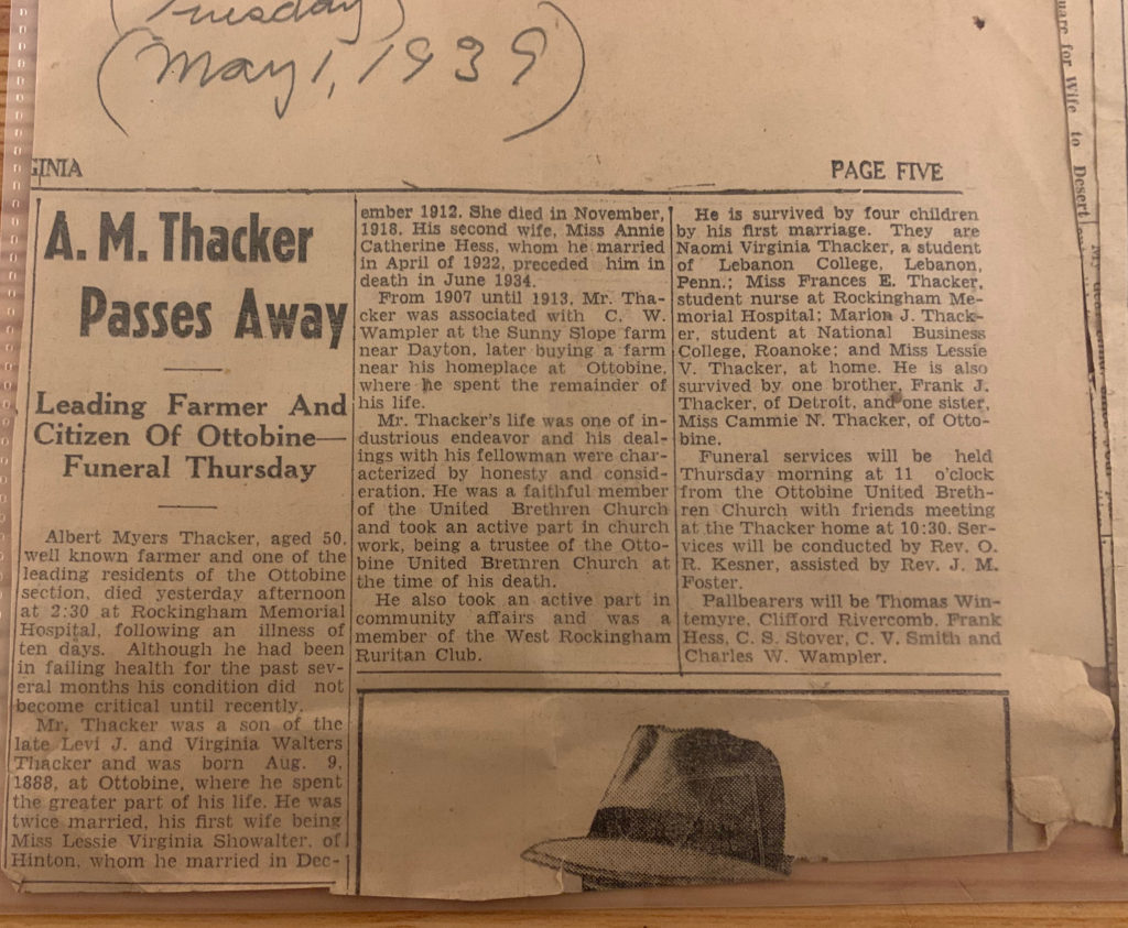 A.M. Thacker Obituary (1)