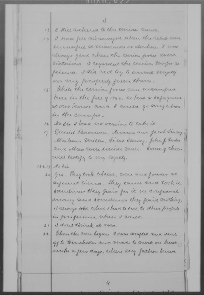 Depositions - Claimant (John A. Miller) Taken by Special Commissioner (P. 3)