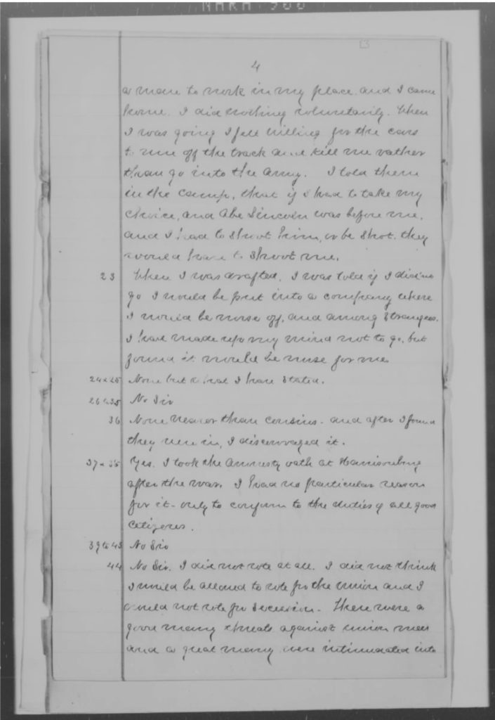 Depositions - Claimant (John A. Miller) Taken by Special Commissioner (P. 4)