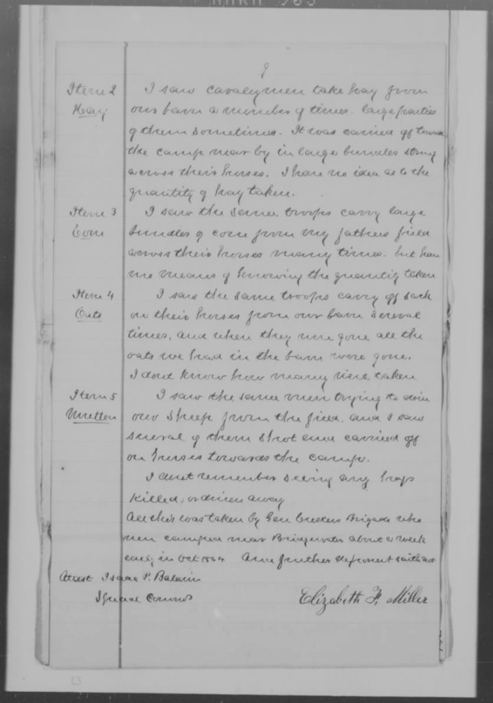 Depositions - Elizabeth F. Miller Taken by Special Commissioner (P. 9)