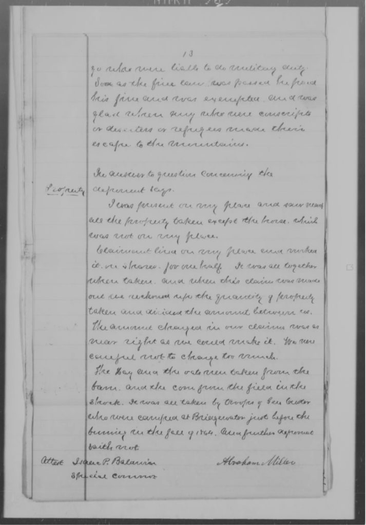 Depositions - Abraham Miller Taken by Special Commissioner (P. 13)